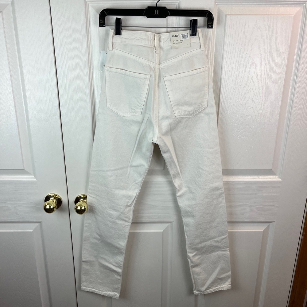 Agolde 90's Pinch Waist High Rise Straight Leg Jeans Drum - Picture 4 of 4